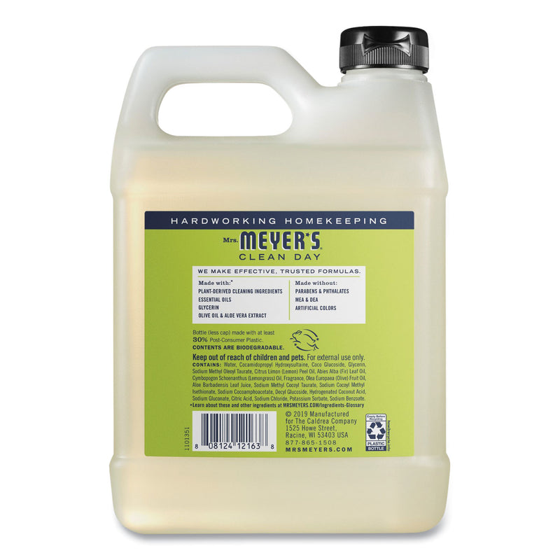 Mrs. Meyer's® Clean Day Liquid Hand Soap Refill, Lemon Scent, 33 oz, 6/Carton (SJN373219) Case of 6