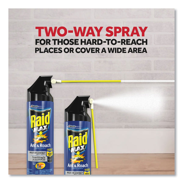 Raid Ant/Roach Killer, 14.5 oz Aerosol Spray, Unscented (SJN345742EA) Each