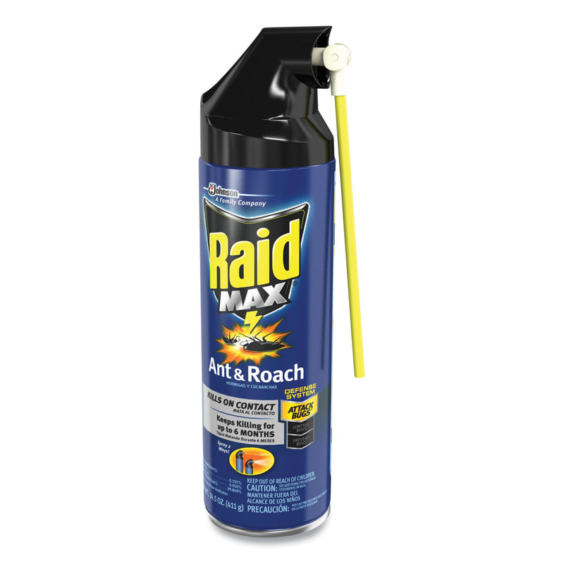 Raid Ant/Roach Killer, 14.5 oz Aerosol Spray, Unscented, 6/Carton (SJN345742) Case of 6