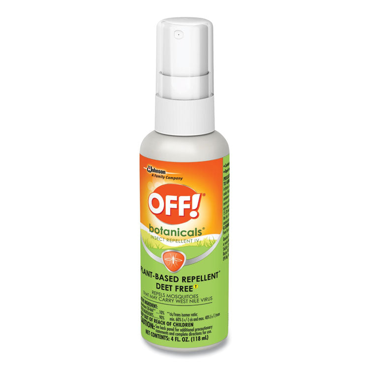 OFF!® Botanicals Insect Repellent, 4 oz Bottle, 8/Carton (SJN694971) Case of 8