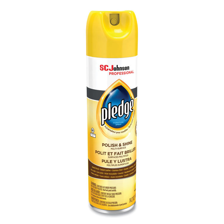 Pledge® Furniture Polish, Lemon, 14.2 oz Aerosol Spray (SJN301168EA)