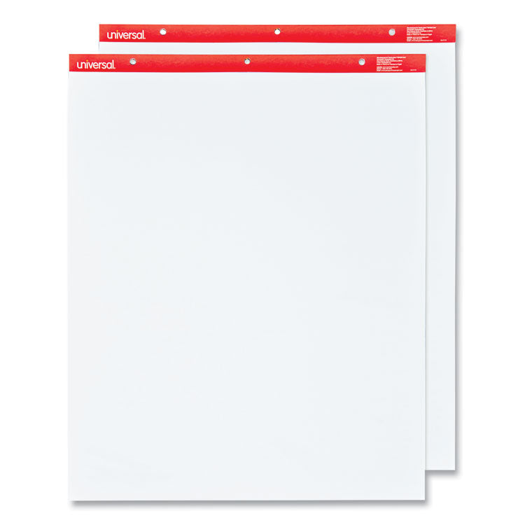 Universal™ Easel Pads/Flip Charts, Unruled, 27 x 34, White, 50 Sheets, 2/Carton (UNV35600)