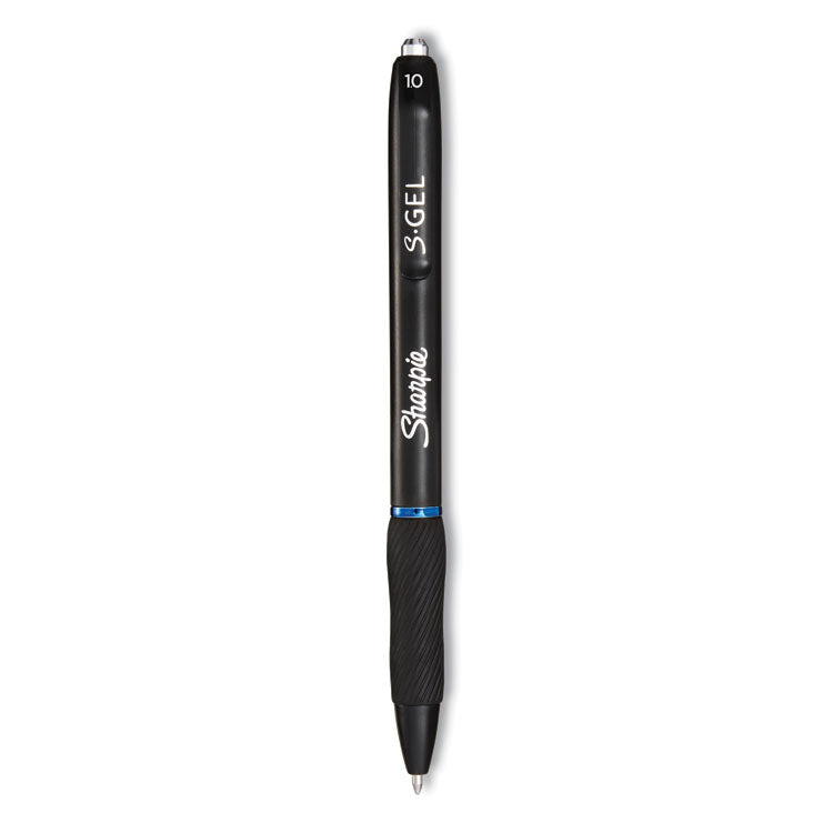 Sharpie® S-Gel™ S-Gel High-Performance Gel Pen, Retractable, Bold 1 mm, Blue Ink, Black Barrel, 36/Pack (SAN2096127) Pack of 36