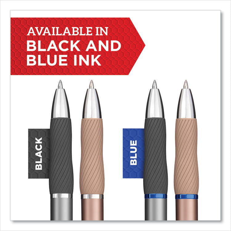 Sharpie® S-Gel™ S-Gel Premium Metal Barrel Gel Pen, Retractable, Medium 0.7 mm, Blue Ink, Gun Metal Gray Barrel, Dozen (SAN2147525) 1 Dozen