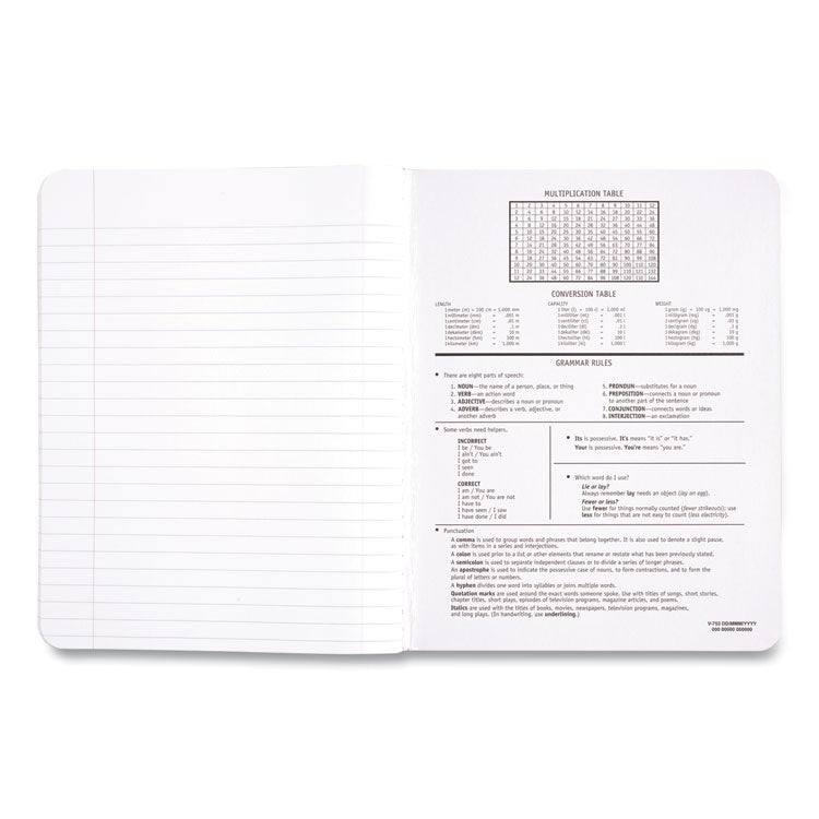 Mead® Square Deal Composition Book, 3-Subject, Wide/Legal Rule, Black Cover, (100) 9.75 x 7.5 Sheets, 12/Pack (MEA72936) Pack of 12