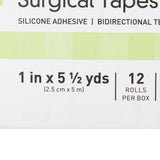 McKesson Medical Tape Transparent 1 Inch X 5-1/2 Yard Plastic / Silicone NonSterile (1073806_RL) 1/RL