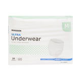McKesson Ultra Unisex Adult Absorbent Underwear Pull On with Tear Away Seams Medium Disposable Heavy Absorbency (724916_BG) 1/BG