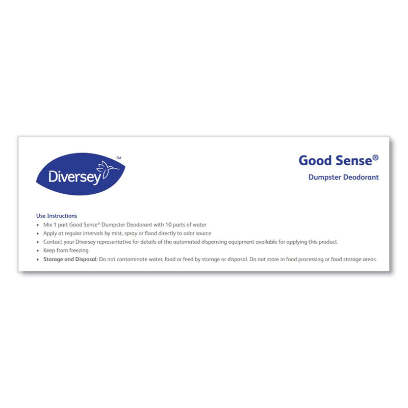 Diversey Good Sense Dumpster Deodorant, Cherry, 5 gal (DVO95618635) Each