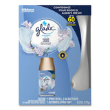 Glade® Automatic Spray Starter Kit, Spray Unit and Refill, White/Gold, Clean Linen (SJN329349KT) 1 Kit