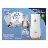 Glade® Automatic Spray Starter Kit, Spray Unit and Refill, White/Gold, Clean Linen, 4/Carton (SJN329349) Case of 4