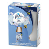 Glade® Automatic Spray Starter Kit, Spray Unit and Refill, White/Gold, Clean Linen, 4/Carton (SJN329349) Case of 4