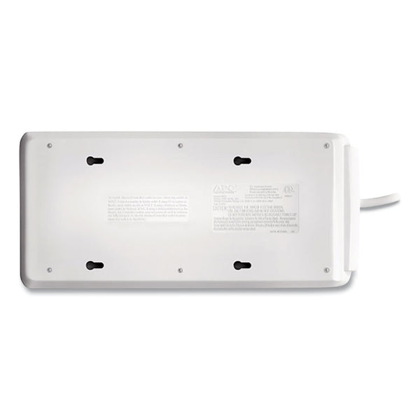 APC® Home/Office SurgeArrest Protector, 8 AC Outlets, 6 ft Cord, 2,030 J, White (APWP8GT)