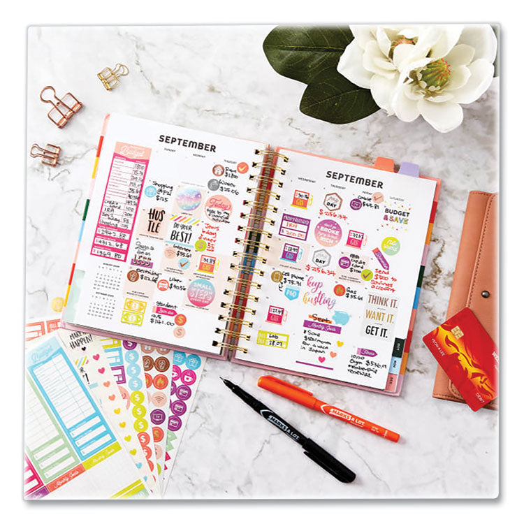 Avery® Budgeting Planner Stickers, Budget Theme, Assorted Colors, 1,224/Pack (AVE6788)