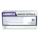 AMMEX® Professional Nitrile Exam Gloves, Powder-Free, Large, 3 mil Thick, Indigo, 100/Box (AXCAINPF46100) Box of 100