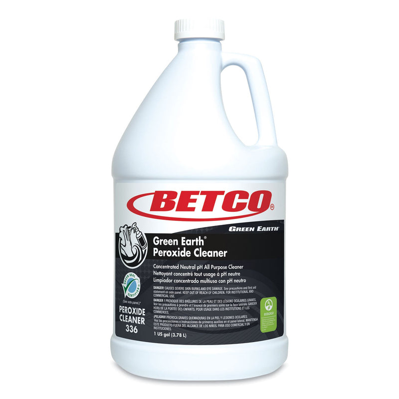 Betco® Green Earth Peroxide Cleaner, Fresh Mint Scent, 1 gal Bottle, 4/Carton (BET3360400)