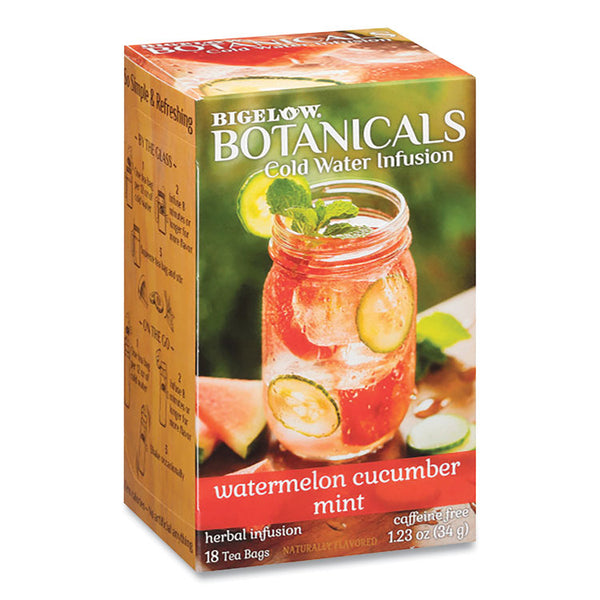 Bigelow® Botanicals Watermelon Cucumber Mint Cold Water Herbal Infusion, 0.7 oz Tea Bag, 18/Box (BTC39004)