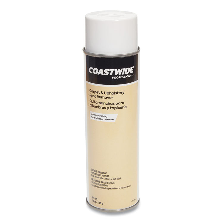 Coastwide Professional™ Carpet and Upholstery Spot Remover, Fresh Linen Scent, 18 oz Aerosol Spray, 6/Carton (CWZ58510A50878)