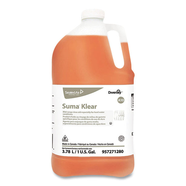 Diversey™ Suma Klear A10 Rinse Aid, 1 gal Bottle, 4/Carton (DVS57271280)