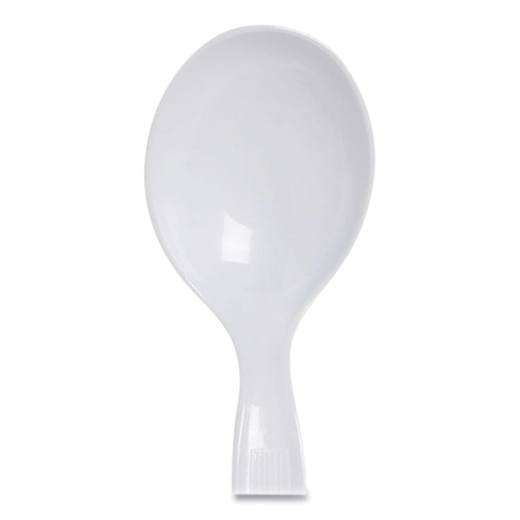 Dixie® Individually Wrapped Mediumweight Polystyrene Cutlery, Soup Spoon, White, 1,000/Carton (DXESM23C7)