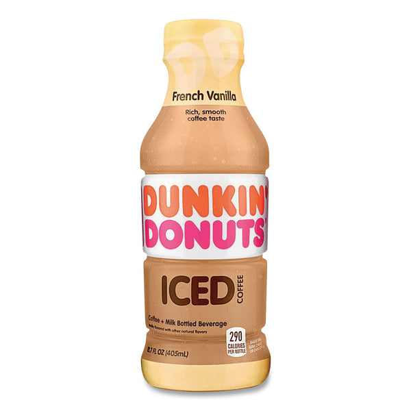 Dunkin Donuts® French Vanilla Iced Coffee Drink, 13.7 oz Bottle, 12/Carton (GMT049000072396)