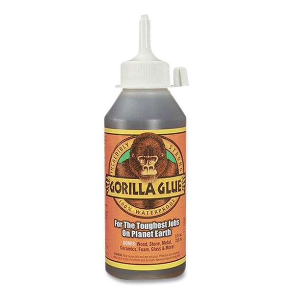 Gorilla® Original Formula Glue, 8 oz, Dries Light Brown (GOR5000806)