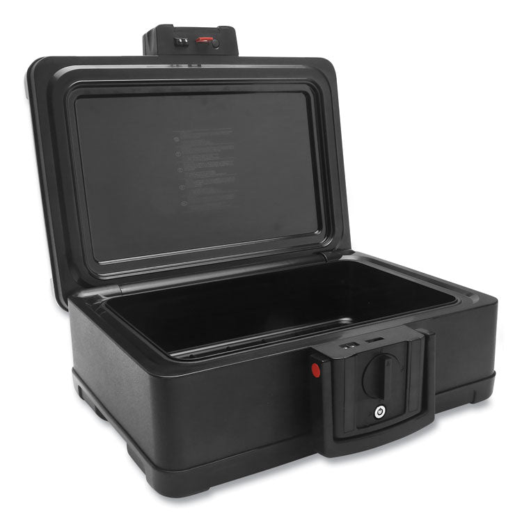 Honeywell Fire and Waterproof Safe with Touchpad Lock, 15.9 x 13.1 x 6.7, 0.24 cu ft, Black (HWL1553) Each
