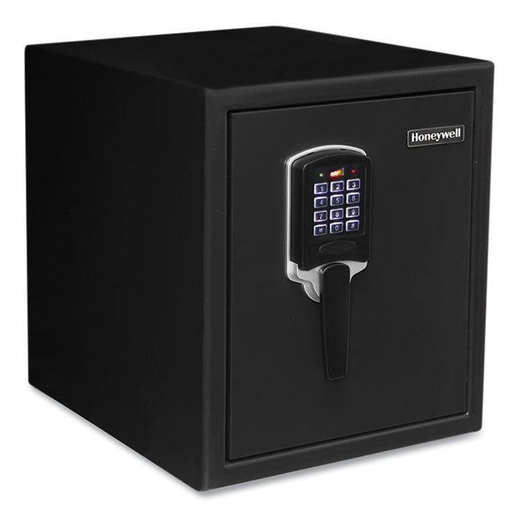 Honeywell Digital Security Steel Fire and Waterproof Safe with Keypad and Key Lock, 14.6 x 20.2 x 17.7, 0.9 cu ft, Black (HWL2605) Each