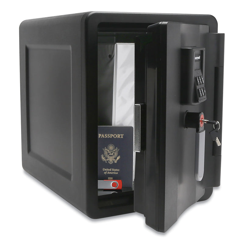 Honeywell Fire and Waterproof Safe with Digital Lock, 11.8 x 16.7 x 15.6, 0.7 cu ft, Black (HWL2901) Each