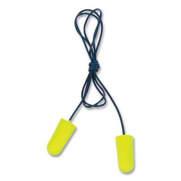 3M™ E-A-Rsoft Metal Detectable Soft Foam Earplugs, Corded, 32 NRR, Poly Bag, 200 Pairs/Box (MMM3114106)