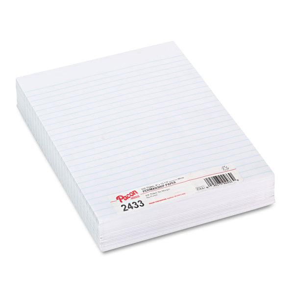 Pacon® Composition Paper, 8 x 10.5, Wide/Legal Rule, 500/Pack (PAC2433) Pack of 500