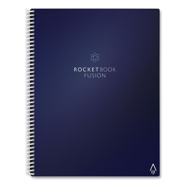 Rocketbook Fusion Smart Notebook, Seven Page Formats, Blue Cover, 11 x 8.5, 21 Sheets (RKBFLRCCDFFR) Each