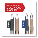 Sharpie® S-Gel™ S-Gel Premium Metal Barrel Gel Pen, Retractable, Medium 0.7 mm, Black Ink, Champagne Barrel, 2/Pack (SAN2126189)