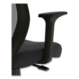 Union & Scale™ Essentials Mesh Back Fabric Drafting Stool with Arms, Supports Up to 275 lb, Black Seat/Back, Black Base (UOS59384) Each