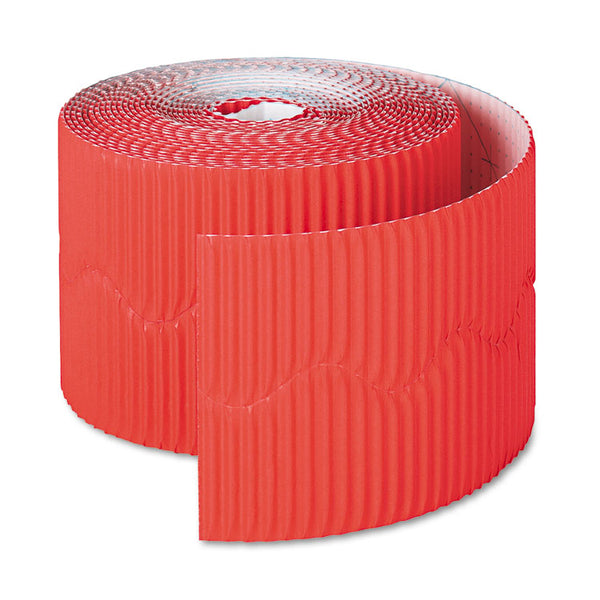 Pacon® Bordette Decorative Border, 2.25" x 50 ft Roll, Flame Red (PAC37036)