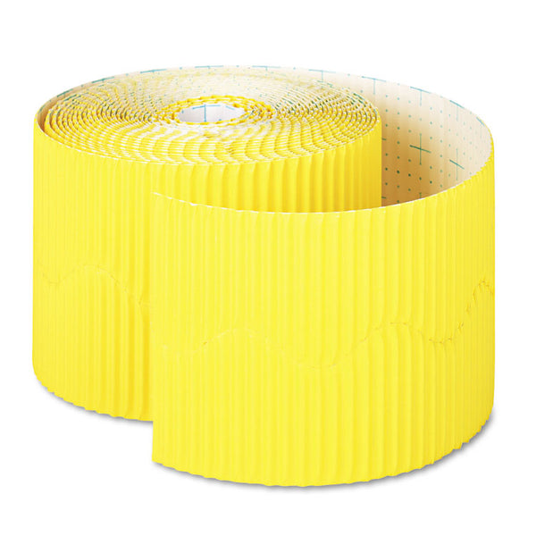 Pacon® Bordette Decorative Border, 2.25" x 50 ft Roll, Canary (PAC37086)