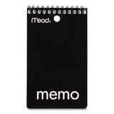 Mead® Wirebound Memo Pad with Wall-Hanger Eyelet, Medium/College Rule, Randomly Assorted Cover Colors, 60 White 3 x 5 Sheets (MEA45354) Each