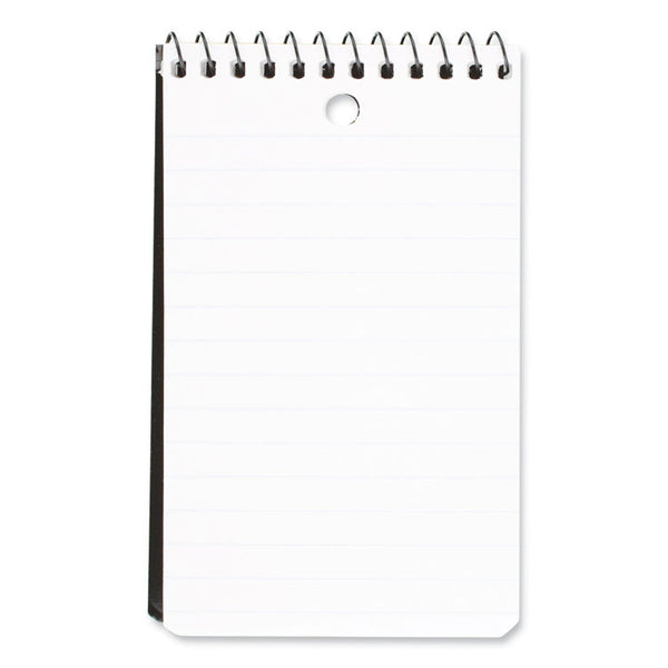 Mead® Wirebound Memo Pad with Wall-Hanger Eyelet, Medium/College Rule, Randomly Assorted Cover Colors, 60 White 3 x 5 Sheets (MEA45354)