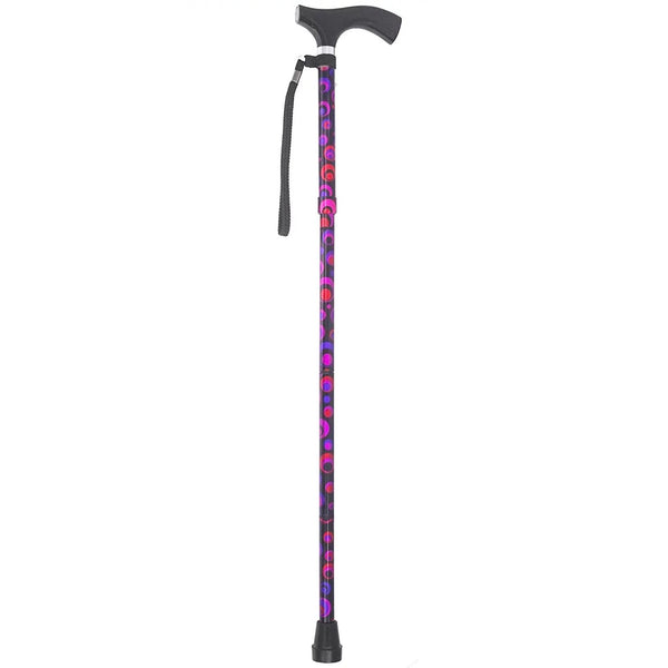 Switch Sticks® Folding Cane Aluminum 32 to 37 Inch Height Circle Print (1049988_EA) 1/EA