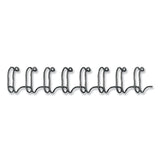 Fellowes® Wire Bindings, 9/16" Diameter, 130 Sheet Capacity, Black, 25/Pack (FEL5255601)