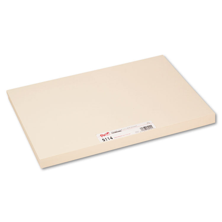 Pacon® Heavyweight Tagboard, 12 x 18, Manila, 100/Pack (PAC5114) Pack of 100