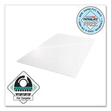 Floortex® Cleartex Advantagemat Phthalate Free PVC Chair Mat for Low Pile Carpet, 53 x 45, Clear (FLRPF1113425EV) Each