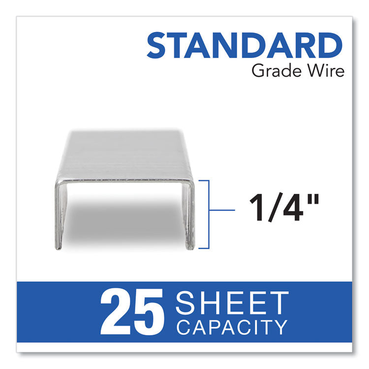 Swingline® S.F. 1 Standard Staples, 0.25" Leg, 0.5" Crown, Steel, 5,000/Pack, 5 Packs/Box (SWIS7035101S)