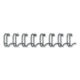 Fellowes® Wire Bindings, 1/2" Diameter, 100 Sheet Capacity, Black, 25/Pack (FEL5255401)