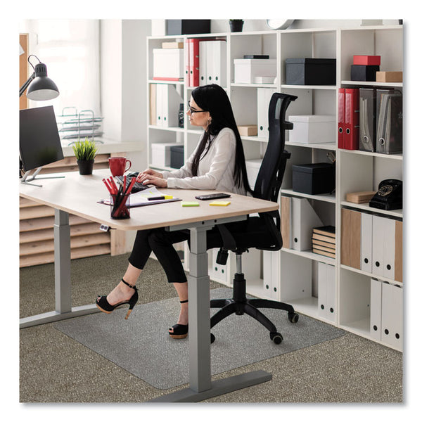 Floortex® Cleartex Ultimat Polycarbonate Chair Mat for Low/Medium Pile Carpet, 48 x 53, Clear (FLRER1113423ER)