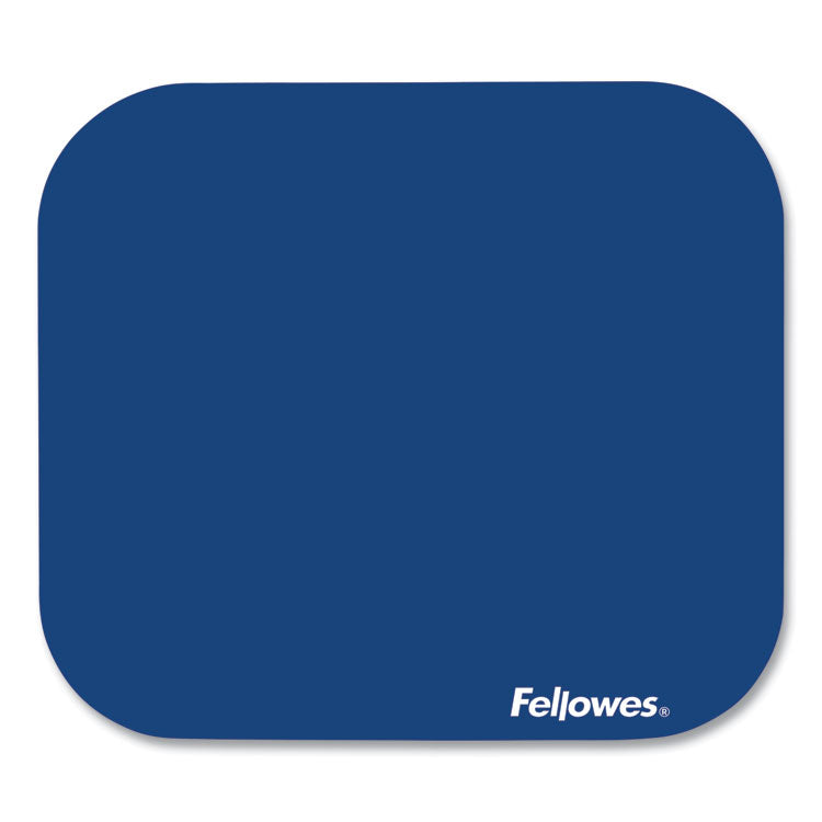 Fellowes® Polyester Mouse Pad, 9 x 8, Blue (FEL58021)