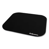 Fellowes® Polyester Mouse Pad, 9 x 8, Black (FEL58024)