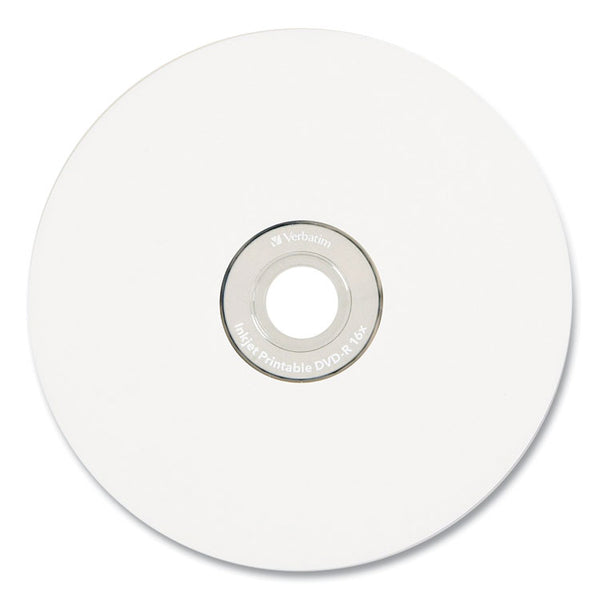 Verbatim® DVD-R Recordable Disc, 4.7 GB, 16x, Spindle, White, 50/Pack (VER95137)