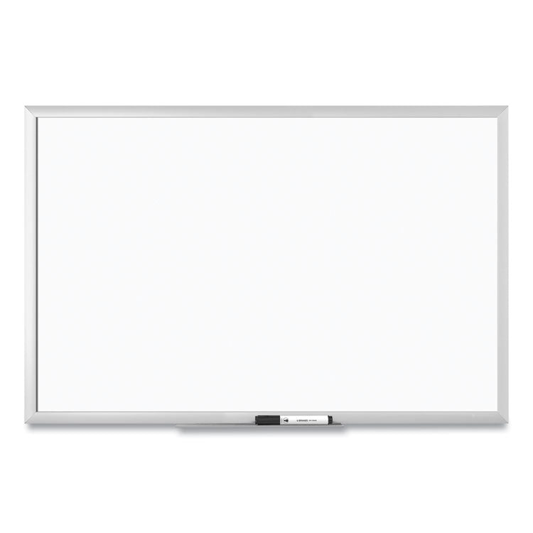 U Brands Melamine Dry Erase Board, 35 x 23, White Surface, Silver Frame (UBR031U0001) Each