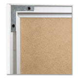 U Brands Melamine Dry Erase Board, 70 x 47, White Surface, Silver Frame (UBR033U0001) Each