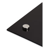 U Brands Glass Dry Erase Board, 47 x 35, Black Surface (UBR171U0001) Each